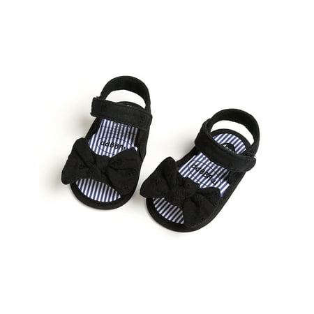 Rotosw Toddler Casual Shoes First Walker Flats Magic Tape Summer Sandals Cute Bow Decor Daily Non Slip Black 4C
Rotosw Toddler Casual Shoes First Walker Flats Magic Tape Summer Sandals Cute Bow Decor Daily Non Slip Black 4C