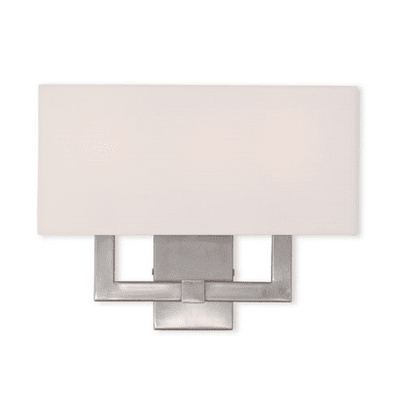 Wall Sconces 3 Light With Hand Crafted Off-white Fabric Hardback Shade Brushed Nickel size 16 in - World of Crystal
Wall Sconces 3 Light With Hand Crafted Off-white Fabric Hardback Shade Brushed Nickel size 16 in - World of Crystal