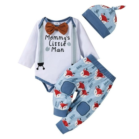 Fesfesfes Toddler Baby Jumpsuit Unisex Gentleman Long Sleeve Romper Cartoon Trousers Hat Suit Clearance
Fesfesfes Toddler Baby Jumpsuit Unisex Gentleman Long Sleeve Romper Cartoon Trousers Hat Suit Clearance