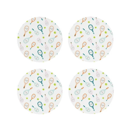 Honeii Cute Tennis Rackets Print Leather Coaster Set of 4 Ideal for Safeguarding Your Furniture from Drinks Spills and Effortless Cleanup-Round Shape
Honeii Cute Tennis Rackets Print Leather Coaster Set of 4 Ideal for Safeguarding Your Furniture from Drinks Spills and Effortless Cleanup-Round Shape