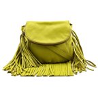 Cynthia Vincent Autumn Women Leather Yellow Messenger
