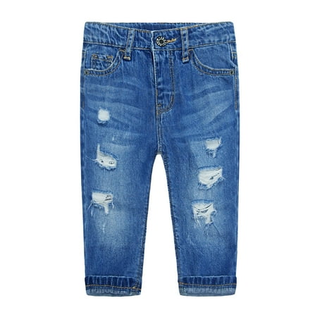 KIDSCOOL SPACE Baby Girl Boy Jeans Little Kid Elastic Band Inside Ripped Denim Pants Blue 18-24 Months
KIDSCOOL SPACE Baby Girl Boy Jeans Little Kid Elastic Band Inside Ripped Denim Pants Blue 18-24 Months