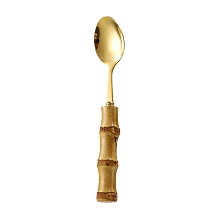 KQJQS Stainless Steel Tableware with Natural Bamboo Handles - Includes Dessert Salad Spoon Fork Steak Knife Teaspoon
KQJQS Stainless Steel Tableware with Natural Bamboo Handles - Includes Dessert Salad Spoon Fork Steak Knife Teaspoon
