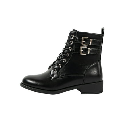 Lacyhop Womens Outdoor Black Chunky Heel Ankle Boots Ladies Walking Comfort Round Toe Combat Boot Waterproof Lace Up Fashion Bootie Black 5.5
Lacyhop Womens Outdoor Black Chunky Heel Ankle Boots Ladies Walking Comfort Round Toe Combat Boot Waterproof Lace Up Fashion Bootie Black 5.5