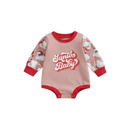 Boiiwant Baby Girl Christmas Romper Long Sleeve Round Neck Santa Print Bodysuit Fall Spring Casual Short Jumpsuit 0-24M
Boiiwant Baby Girl Christmas Romper Long Sleeve Round Neck Santa Print Bodysuit Fall Spring Casual Short Jumpsuit 0-24M