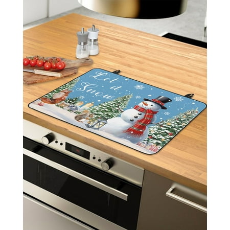Blue Christmas Snowman Stove Top Covers for Electric Stove Heat Insulation Fireproof Glass Cooktop Cover Counter Top Glass Stove Cover for Prevent Scratches 31 x24 Xmas Tree Winter Snowflake
Blue Christmas Snowman Stove Top Covers for Electric Stove Heat Insulation Fireproof Glass Cooktop Cover Counter Top Glass Stove Cover for Prevent Scratches 31 x24 Xmas Tree Winter Snowflake
