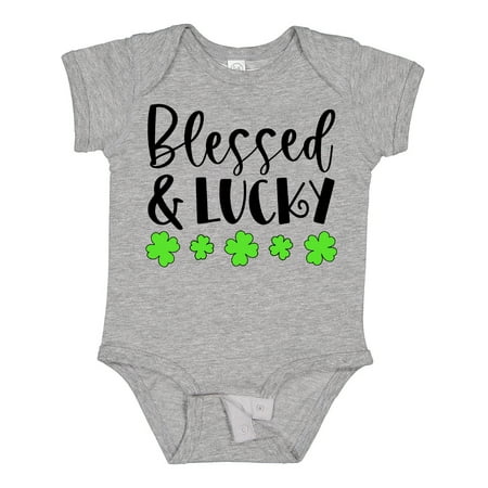Inktastic Blessed and Lucky 4 Leaf Clovers St. Patrick s Day Gift Baby Boy or Baby Girl Bodysuit
Inktastic Blessed and Lucky 4 Leaf Clovers St. Patrick s Day Gift Baby Boy or Baby Girl Bodysuit