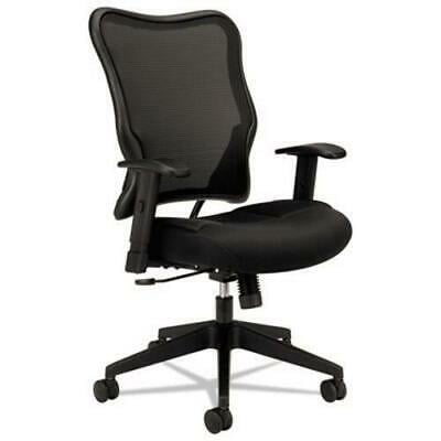 Basyx VL702 High-Back Swivel/Tilt Work Chair, Black Mesh