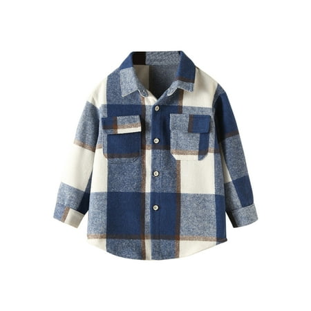 Toddler Flannel Shirt Jacket Plaid Long Sleeve Lapel Button Down Shacket Kids Boys Girls Shirts Coats Fall Tops
Toddler Flannel Shirt Jacket Plaid Long Sleeve Lapel Button Down Shacket Kids Boys Girls Shirts Coats Fall Tops