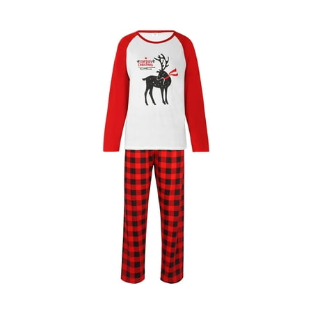 Canrulo Christmas Family Matching Pajamas Set Elk Print Top and Plaid Pants Jammies Sleepwear for Adults Kids Baby
Canrulo Christmas Family Matching Pajamas Set Elk Print Top and Plaid Pants Jammies Sleepwear for Adults Kids Baby