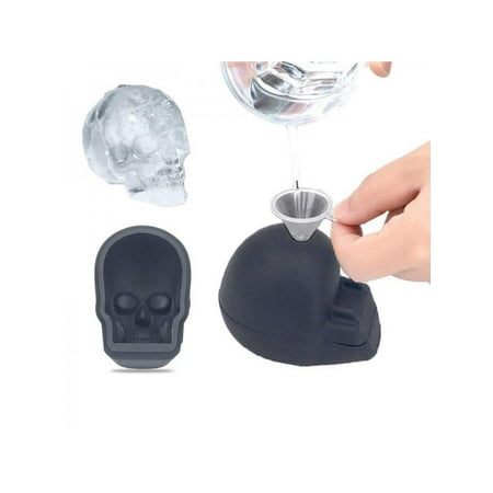Single Large Silicone 3D Skeleton Skull Ice Cube Mold Tray With Lid and Funnel Easy Release Cake Chocolate Candy Soap Mold
Single Large Silicone 3D Skeleton Skull Ice Cube Mold Tray With Lid and Funnel Easy Release Cake Chocolate Candy Soap Mold