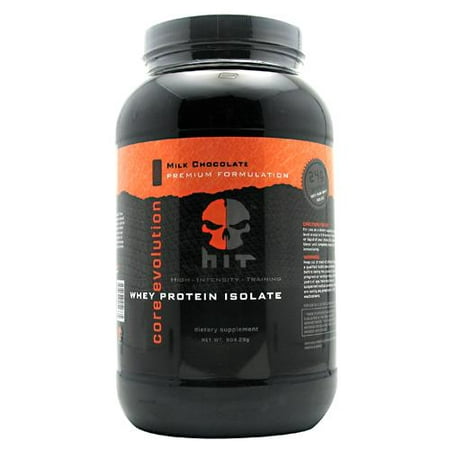 HIT Supplements Core Evolution 100% Pure Grass-Fed Isolate Protein, Milk Chocolate, Net Wt. 904.29 Grams