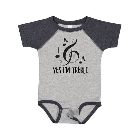 Inktastic Funny Music Yes Im Treble Gift Gift Baby Boy or Baby Girl Bodysuit