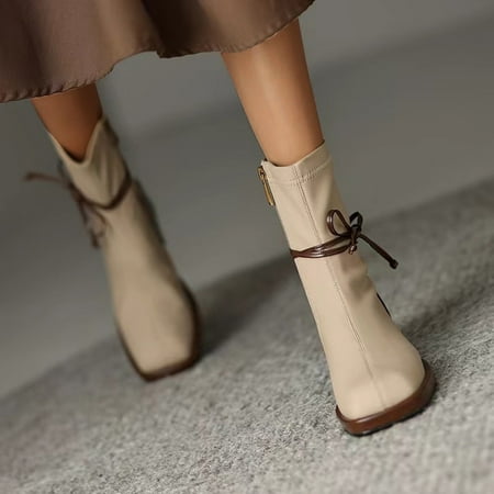 Gubotare Womens Boots Ankle Women Booties Low Kitten Heel Ankle Boots Pointed Toe Short Boots Dress Shoes Beige 7.5
Gubotare Womens Boots Ankle Women Booties Low Kitten Heel Ankle Boots Pointed Toe Short Boots Dress Shoes Beige 7.5