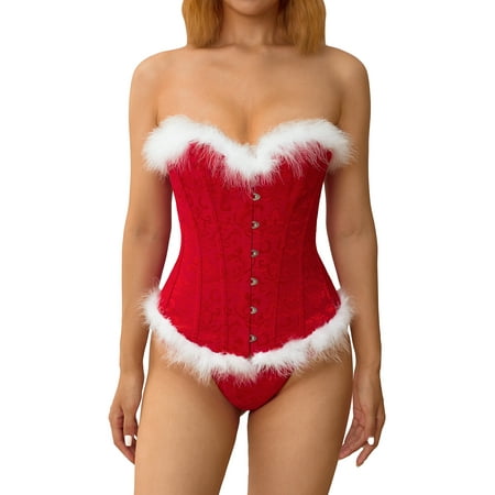 Ma&Baby Christmas Lingerie Corset Top Outfits for Women Red Corset Lingerie Plus Size
Ma&Baby Christmas Lingerie Corset Top Outfits for Women Red Corset Lingerie Plus Size