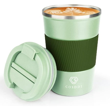 12 oz Stainless Steel Vacuum Insulated Tumbler - Coffee Travel Mug Spill Proof with Lid - Thermos Cup for Keep Hot/Ice Coffee Tea and Beer (3rd Light green)
12 oz Stainless Steel Vacuum Insulated Tumbler - Coffee Travel Mug Spill Proof with Lid - Thermos Cup for Keep Hot/Ice Coffee Tea and Beer (3rd Light green)