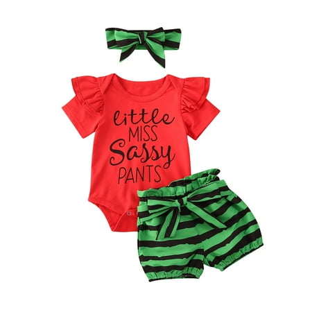 Binpure Baby Girl Clothes Set Ruffle Bodysuit Tops Striped Short Pants With Headband
Binpure Baby Girl Clothes Set Ruffle Bodysuit Tops Striped Short Pants With Headband