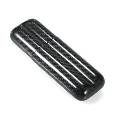 Black Carbon Fiber 2-Cigar Case Lightweight Cigar Storage Tube Holder Travel Cigar Humidor for up to 57 Ring Gauge
Black Carbon Fiber 2-Cigar Case Lightweight Cigar Storage Tube Holder Travel Cigar Humidor for up to 57 Ring Gauge