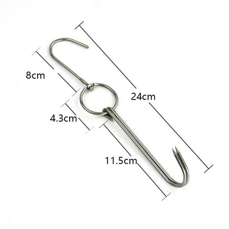 Stainless Steel Double Meat Hooks Roast Ducks Bacons Shop Hook BBQ Grill Hanger Cooking Tools Accessories
Stainless Steel Double Meat Hooks Roast Ducks Bacons Shop Hook BBQ Grill Hanger Cooking Tools Accessories