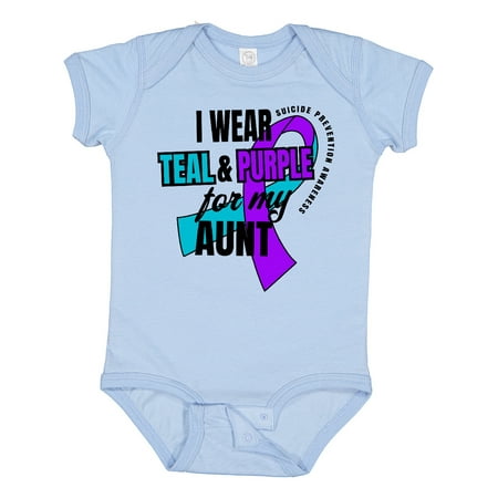 Inktastic Suicide Prevention I Wear Teal and Purple for My Aunt Gift Baby Boy or Baby Girl Bodysuit
Inktastic Suicide Prevention I Wear Teal and Purple for My Aunt Gift Baby Boy or Baby Girl Bodysuit