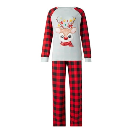 Sedceaty Family Matching Pajamas Set Christmas Elk Plaid Print O-Neck Long Sleeve Tops+ Pyjama Trousers for Kids Adults
Sedceaty Family Matching Pajamas Set Christmas Elk Plaid Print O-Neck Long Sleeve Tops+ Pyjama Trousers for Kids Adults