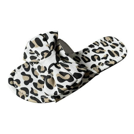 slipper for Women Ladies Fashion Summer Cloth Leopard Print Bow Flat Plus Size Casual Slippers cloth Dress Sandals for Women White
slipper for Women Ladies Fashion Summer Cloth Leopard Print Bow Flat Plus Size Casual Slippers cloth Dress Sandals for Women White
