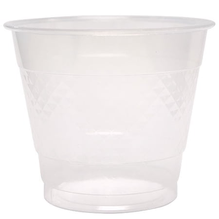 (2 Pack) Hanna K Plastic Cups, 9 Oz, Clear, 50 Ct