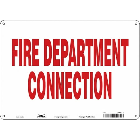 Condor Safety Sign 10 in x 14 in Polyethylene 469T64 469T64 ZO-G5632912