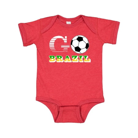 Inktastic Go Brazil- Soccer Football Gift Baby Boy or Baby Girl Bodysuit