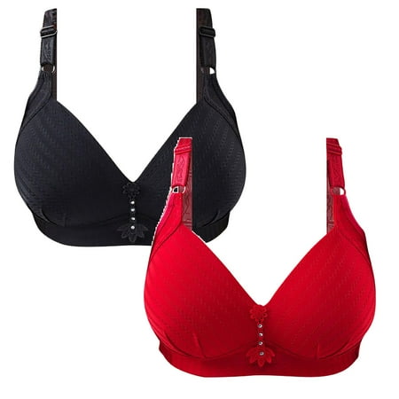 uikmnh Bras for Women Women s Striped Bra Wire Free Underwear One-Piece Bra Everyday Underwear Womens Bra Black 1PCS & Red 1PCS
uikmnh Bras for Women Women s Striped Bra Wire Free Underwear One-Piece Bra Everyday Underwear Womens Bra Black 1PCS & Red 1PCS