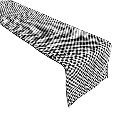 Cotton Print Table Runner Hounds-tooth