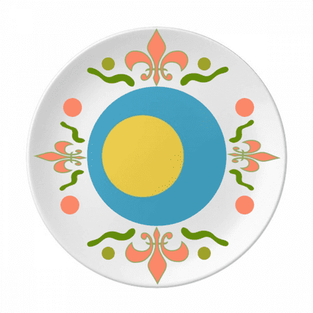 Palau National Flag Oceania Country Symbol Flower Ceramics Plate Tableware Dinner Dish
Palau National Flag Oceania Country Symbol Flower Ceramics Plate Tableware Dinner Dish