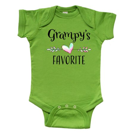Inktastic Grampys Favorite- Heart Grandchild Gift Baby Boy or Baby Girl Bodysuit