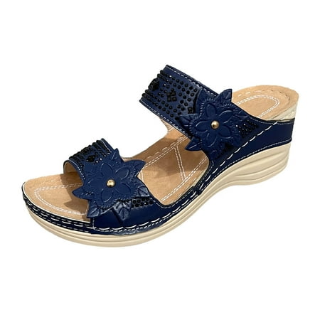 Mortilo Bride Slippers Women S Summer Rhinestones Flowers Non Slip Slip On Fish Mouth Wedges Beach Open Toe Breathable Sandals Slippers Shoes Womens Gifts Blue 37
Mortilo Bride Slippers Women S Summer Rhinestones Flowers Non Slip Slip On Fish Mouth Wedges Beach Open Toe Breathable Sandals Slippers Shoes Womens Gifts Blue 37