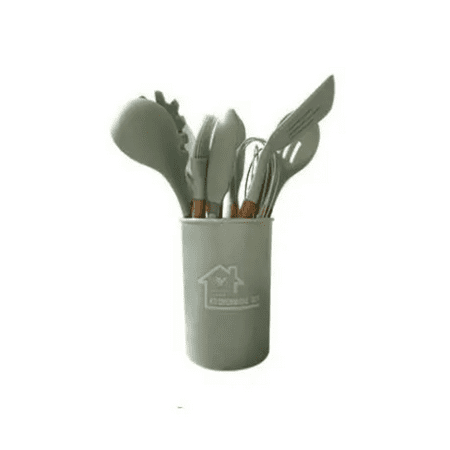 HYYANGUWENTI Complete 12-Piece Wooden Handle Silicone Kitchenware Set for Cooking Spaghetti - Includes Spatula Spoon and Brush - Essential Cooking Tools
HYYANGUWENTI Complete 12-Piece Wooden Handle Silicone Kitchenware Set for Cooking Spaghetti - Includes Spatula Spoon and Brush - Essential Cooking Tools