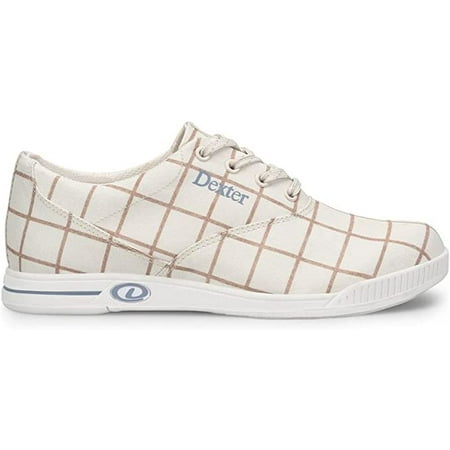 Dexter Women s Kerrie Cream Plaid Bowling Shoes Size 10