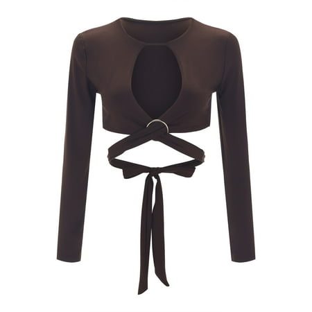 Cathalem under Scrub Women Long Sleeve Shirts Women Crop Vest Top Long Sleeve Front Cutout Wrap Top Shirt Shirt Shirts for Women Shirt Brown Large
Cathalem under Scrub Women Long Sleeve Shirts Women Crop Vest Top Long Sleeve Front Cutout Wrap Top Shirt Shirt Shirts for Women Shirt Brown Large