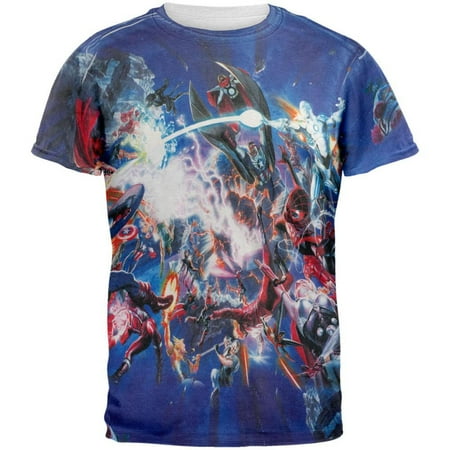 Marvel Heroes - Secret Planet All Over Adult T-Shirt