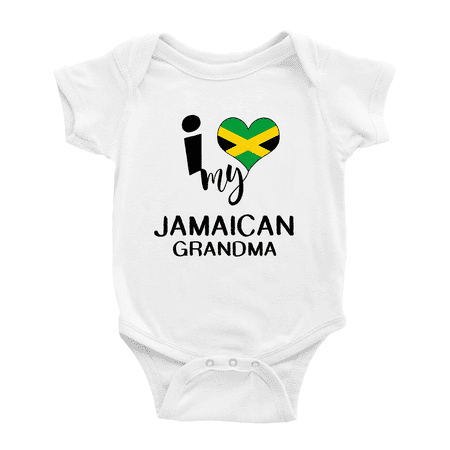 I Heart My Jamaican Grandma Jamaica Love Flag Baby Bodysuit (White 0-3 Months)
I Heart My Jamaican Grandma Jamaica Love Flag Baby Bodysuit (White 0-3 Months)