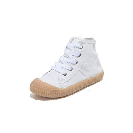 Rockomi Children Flats Comfort Canvas Sneakers Non-Slip Casual Shoes Girls Boys Breathable Side Zip Walking Shoe Soft Sole Lace Up White 6C
Rockomi Children Flats Comfort Canvas Sneakers Non-Slip Casual Shoes Girls Boys Breathable Side Zip Walking Shoe Soft Sole Lace Up White 6C