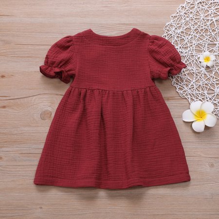 Aayomet Flower Girl Dress Kids Baby Casual Princess Ruffled Solid Toddler Girls Dress Clothes Girls Dress&Skirt Red 6-12 Months
Aayomet Flower Girl Dress Kids Baby Casual Princess Ruffled Solid Toddler Girls Dress Clothes Girls Dress&Skirt Red 6-12 Months