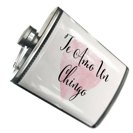 NEONBLOND Flask Te Amo Un Chingo Valentine s Day Fancy Heart