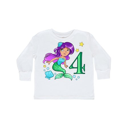 Inktastic Mermaid Fourth Birthday green tail Gift Toddler Boy or Toddler Girl Long Sleeve T-Shirt
Inktastic Mermaid Fourth Birthday green tail Gift Toddler Boy or Toddler Girl Long Sleeve T-Shirt
