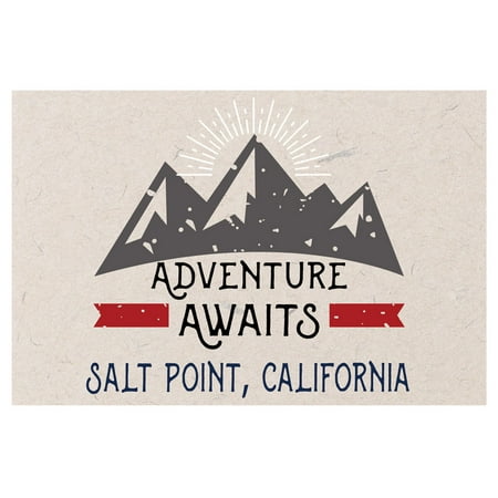 Salt Point California Souvenir 2x3 Inch Fridge Magnet Adventure Awaits Design