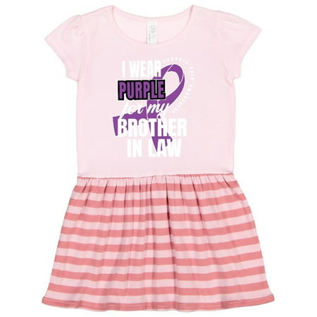 Inktastic Chronic Pain I Wear Purple For My Brother in Law Gift Toddler Girl Dress
Inktastic Chronic Pain I Wear Purple For My Brother in Law Gift Toddler Girl Dress
