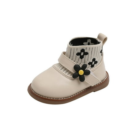 Zodanni Girls Non-Slip Sock Boot School Elastic Short Bootie Cute Breathable Floral Ankle Boots Beige 4C
Zodanni Girls Non-Slip Sock Boot School Elastic Short Bootie Cute Breathable Floral Ankle Boots Beige 4C