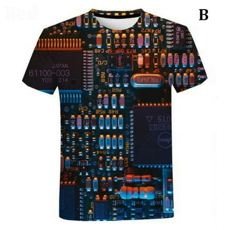 Summer Men s 3D Machine Printed Electronic Motherboard Design Short Sleeve T-Shirt Breathable And Comfortabel To Wear For Boy And Kids B XXXL
Summer Men s 3D Machine Printed Electronic Motherboard Design Short Sleeve T-Shirt Breathable And Comfortabel To Wear For Boy And Kids B XXXL