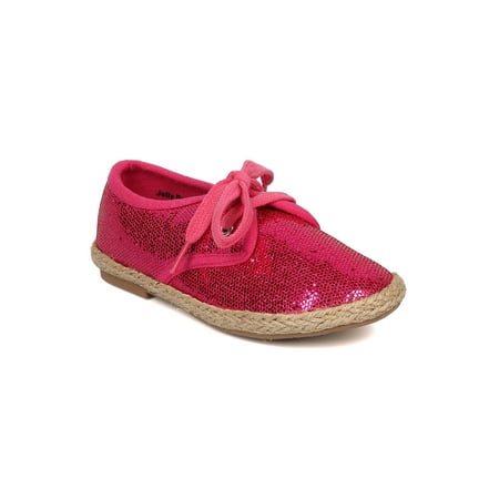 New Girl Jelly Beans Hemata Glitter PU Round Toe Lace Up Espadrille Flat
New Girl Jelly Beans Hemata Glitter PU Round Toe Lace Up Espadrille Flat