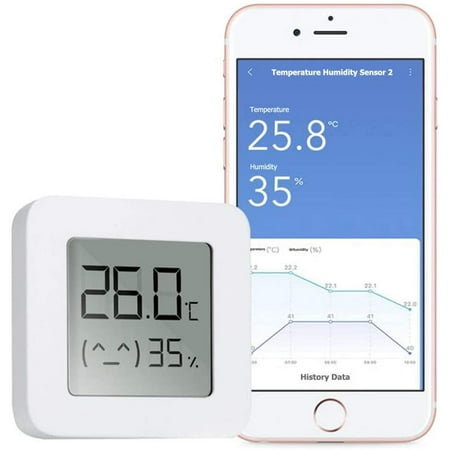 Thermo Hygrometer Bluetooth Thermometer Indoor Hygrometer Wireless Digital Mini Thermometer Hygrometer With High Accuracy Suitable For Indoor Baby Room Living Room Office (White)
Thermo Hygrometer Bluetooth Thermometer Indoor Hygrometer Wireless Digital Mini Thermometer Hygrometer With High Accuracy Suitable For Indoor Baby Room Living Room Office (White)