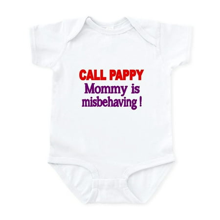 CafePress - CALL PAPPY. Mommy Is Misbehaving! Body Suit - Baby Light Bodysuit Size Newborn - 24 Months
CafePress - CALL PAPPY. Mommy Is Misbehaving! Body Suit - Baby Light Bodysuit Size Newborn - 24 Months